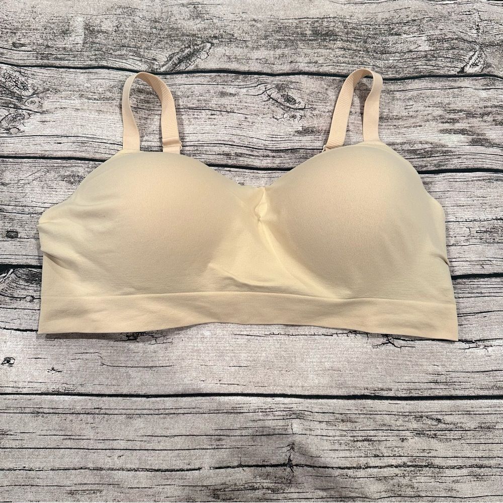 Truekind Seamless Wireless Cream Women's Bra Size 3X